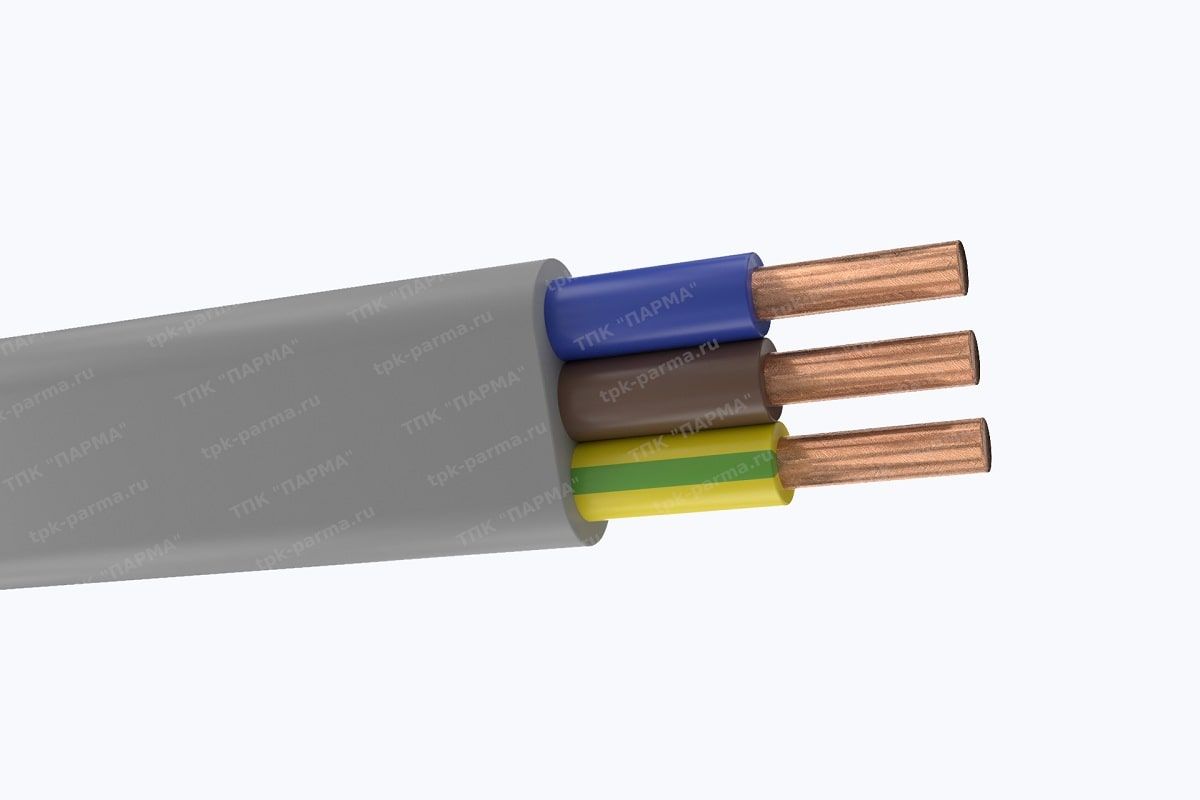 Фотография провода Кабель ПуВВ-Т 3х0,75